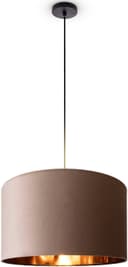 PACO HOME Pendelleuchte Hugo Schwarz Velour E27 Bild 2