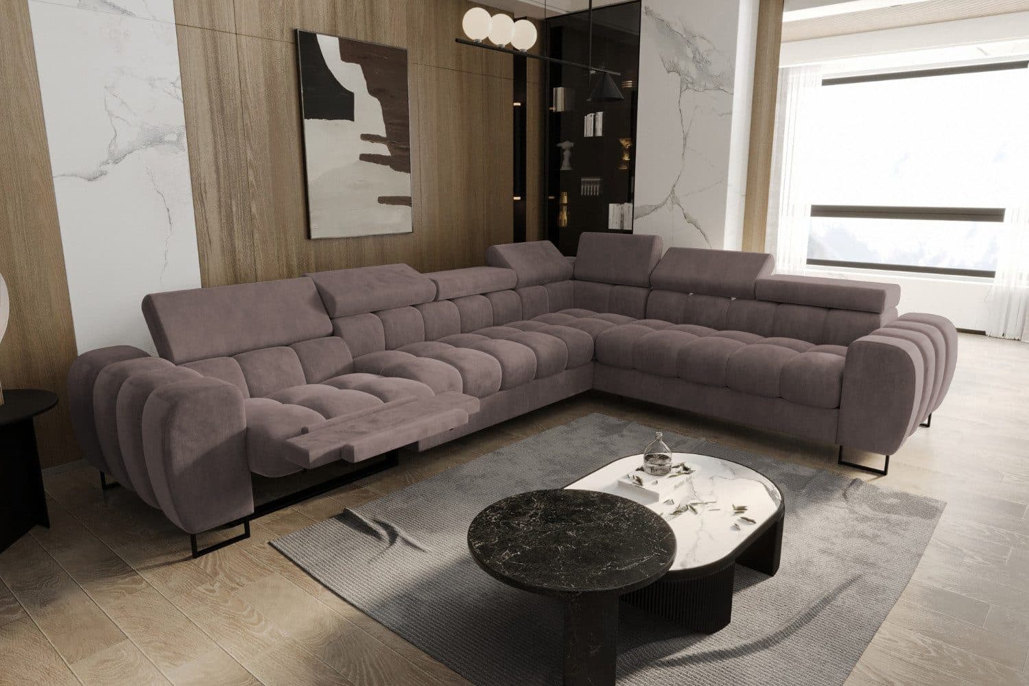 Friderik-EU Ecksofa Aspen Max Relax mit Schlaffunktion und Relax - Bild 2