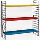 Metaltex Wandregal Tomado Schwarz/Bunt mit 3 Metallablagen Bild 2