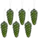 LeGer Home by Lena Gercke Christbaumschmuck Glashänger Zapfen 6-tlg. mit Glitzereffekt Bild 2