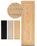 carpetfine Juteteppich Nele Natur Beige Geflochten Bild 2