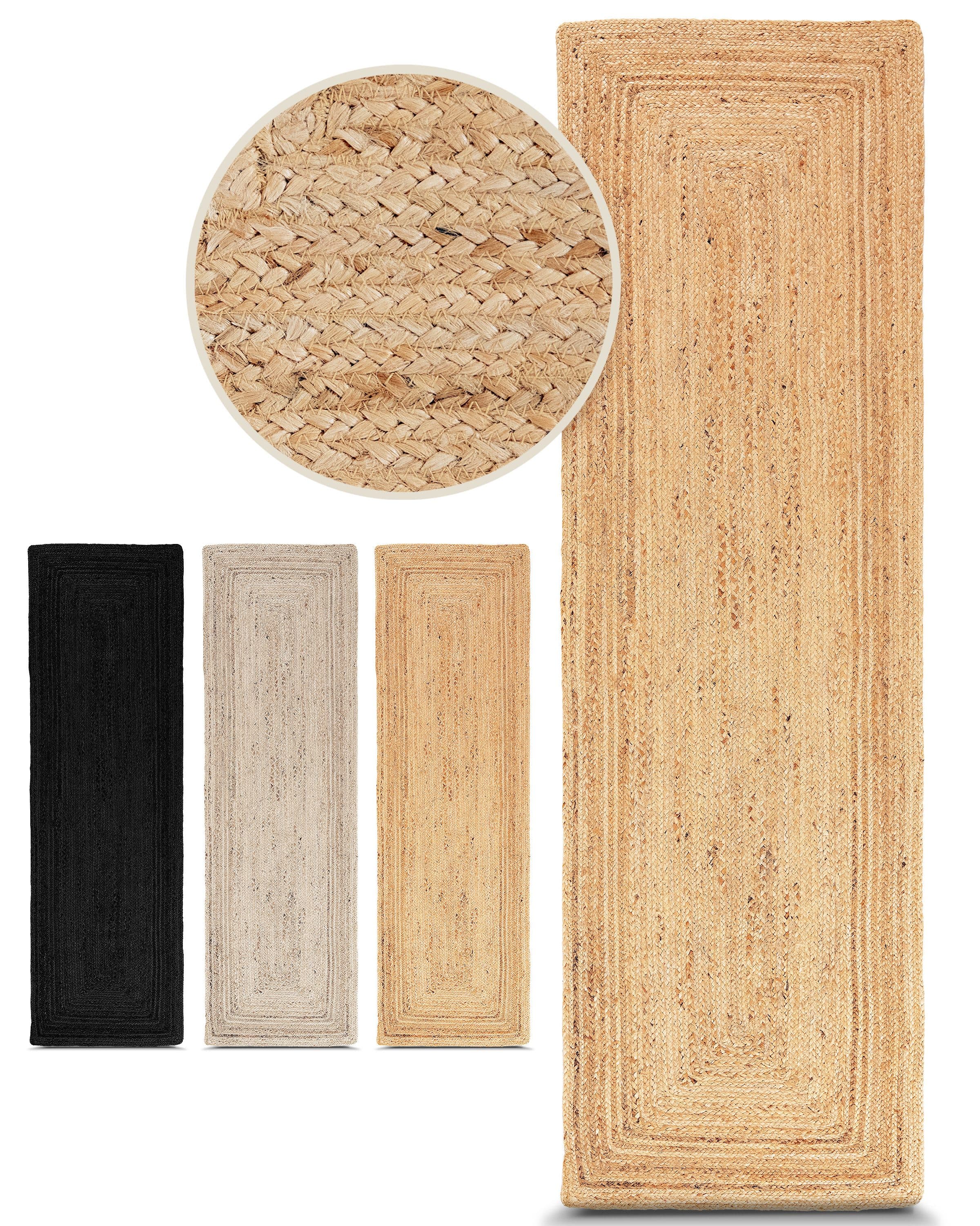 carpetfine Juteteppich Nele Natur Beige Geflochten - Bild 2