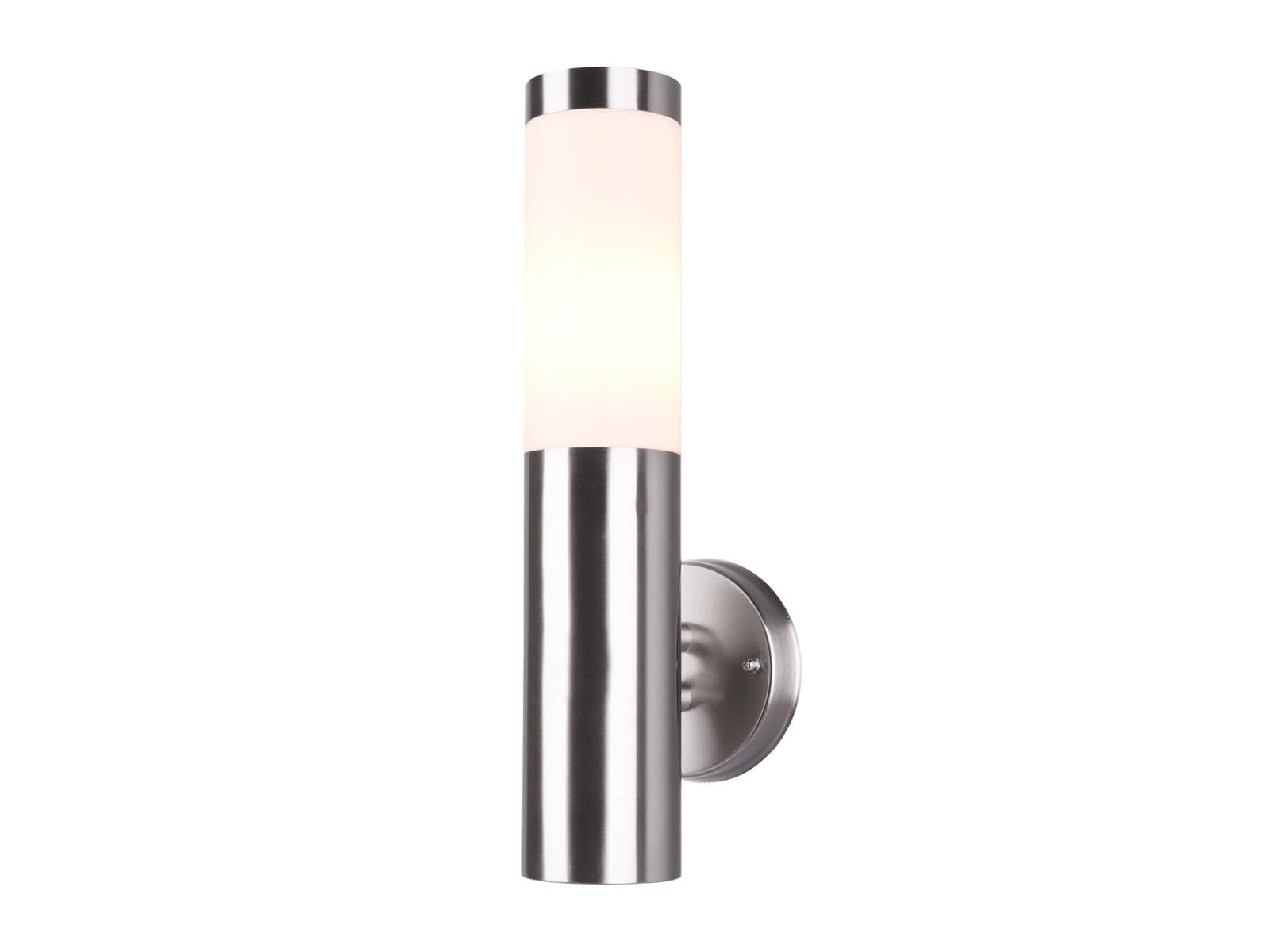 meineWunschleuchte Außen-Wandleuchte Edelstahl E27 Silber - Bild 2