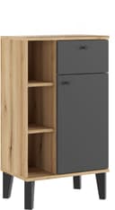 INOSIGN Midischrank Oslo Badschrank mit Knopfgriff Skandinavisches Design Bild 2