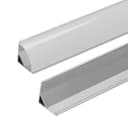 Clanmacy LED-Profil 10x 1m Aluminium Schiene Weiß/Silber Bild 2