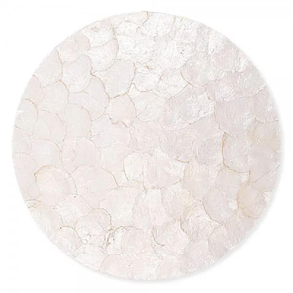 Greengate Tischdecke Tischset Platzset White Pearl Perlmutt Rund 38cm