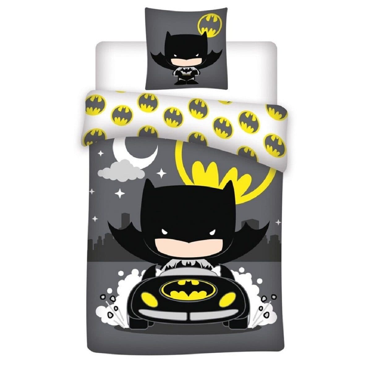 Batman Bettwäsche Set 140x200 cm Bio-Baumwolle Justice League