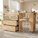MODFU Bartisch 360° drehbar ausziehbar mit Stauraum Bild 2