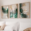 WANDKIND Poster Allah Muhammad Set Premium IP710, Islamisches Poster Grün/Gold Bild 2