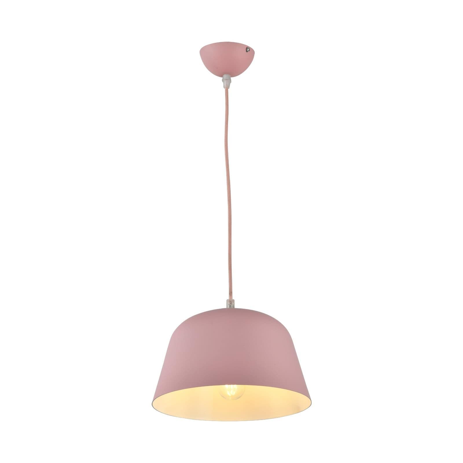 LQWELL Pendelleuchte Rosa E27 Metall Modern Industrial