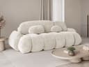 MOEBLO Schlafsofa Elvento 3-Sitzer mit Schlaffunktion & Bettkasten Beige Bild 2