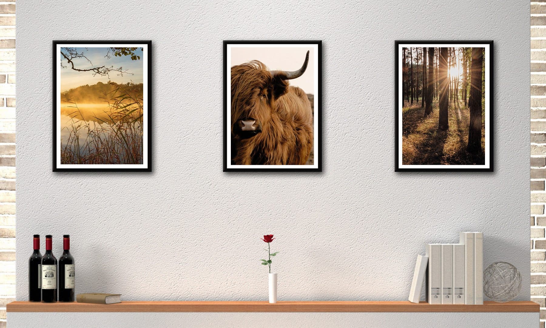 Bönninghoff 3er Set gerahmte Wandbilder 30x40 cm - Bild 2