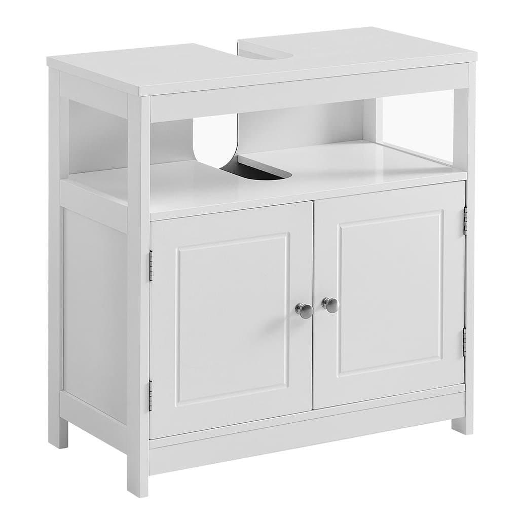 VASAGLE Waschbeckenunterschrank Badezimmerschrank Mattweiß 60 x 30 x 60 cm - Bild 2