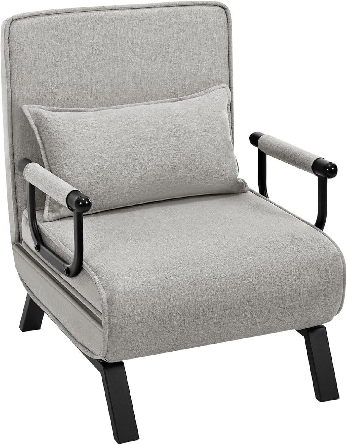 Woltu Schlafsofa 3-in-1 Schlafsessel Grau mit Bettfunktion - Bild 2