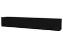 ibonto Lowboard Hängendes TV Board Weiß/Schwarz Modern Bild 2