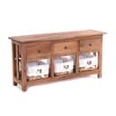 DESIGN DELIGHTS Kommode Rattan Massivholz Sideboard Bild 2