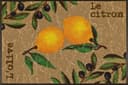 wash+dry by Kleen-Tex Fußmatte Le Citron Beige Gelb Rutschhemmend Bild 2