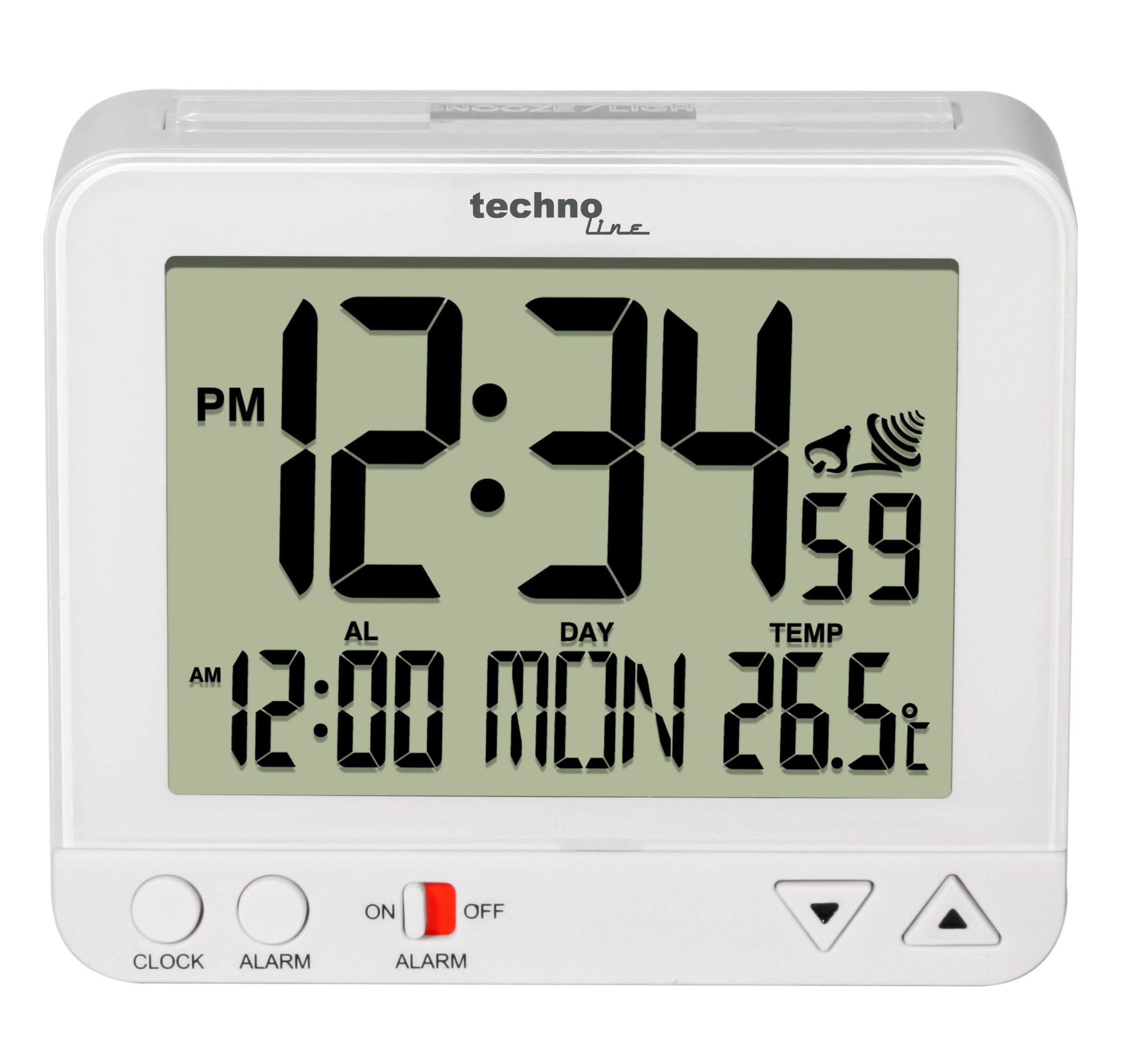 technoline Funkwecker WT 195 mit Nachtlicht und Temperaturanzeige - Bild 2