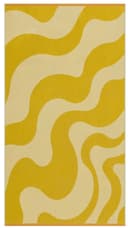 DAVID FUSSENEGGER Strandtuch Frottee Playa 'Retro Waves' Hellgelb Bild 2