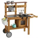 Novzep Outdoor-Spielküche Matschküche Braun mit Wasserhahn Bild 2