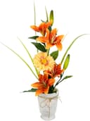 I.GE.A. Kunstblumengesteck Lilie Gerbera 60 cm Bild 2