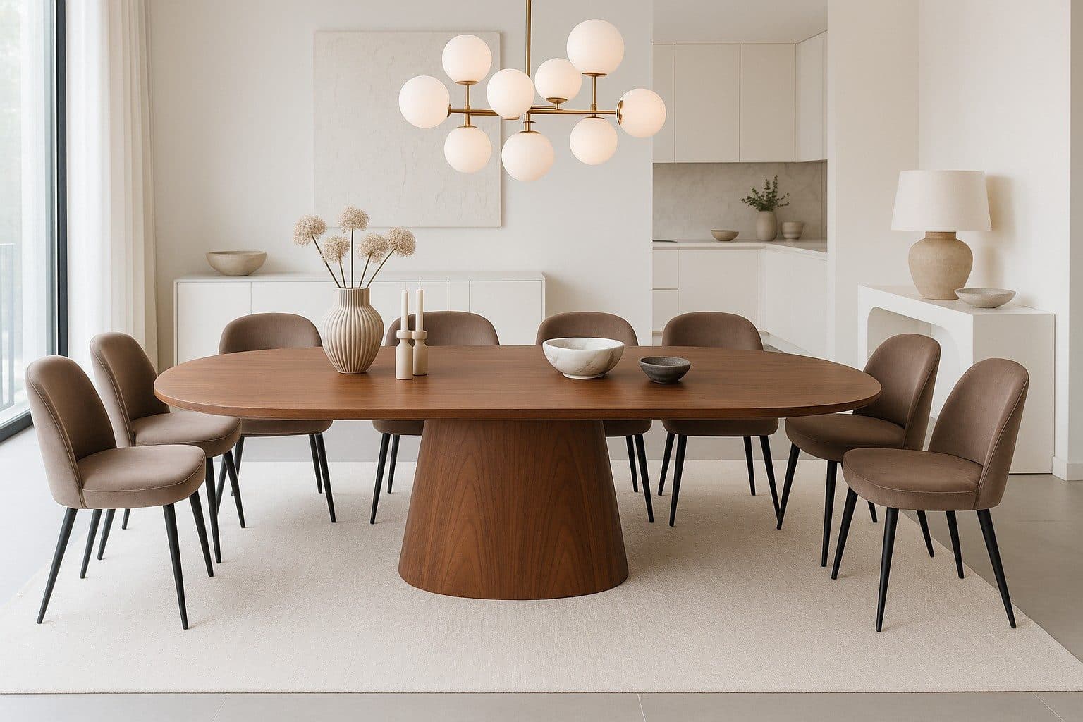 moebel-direkt-online Säulen-Esstisch Oval Ausziehbar 160-200 cm - Bild 2