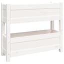 vidaXL Pflanzkübel Weiß Massivholz Kiefer Bild 2