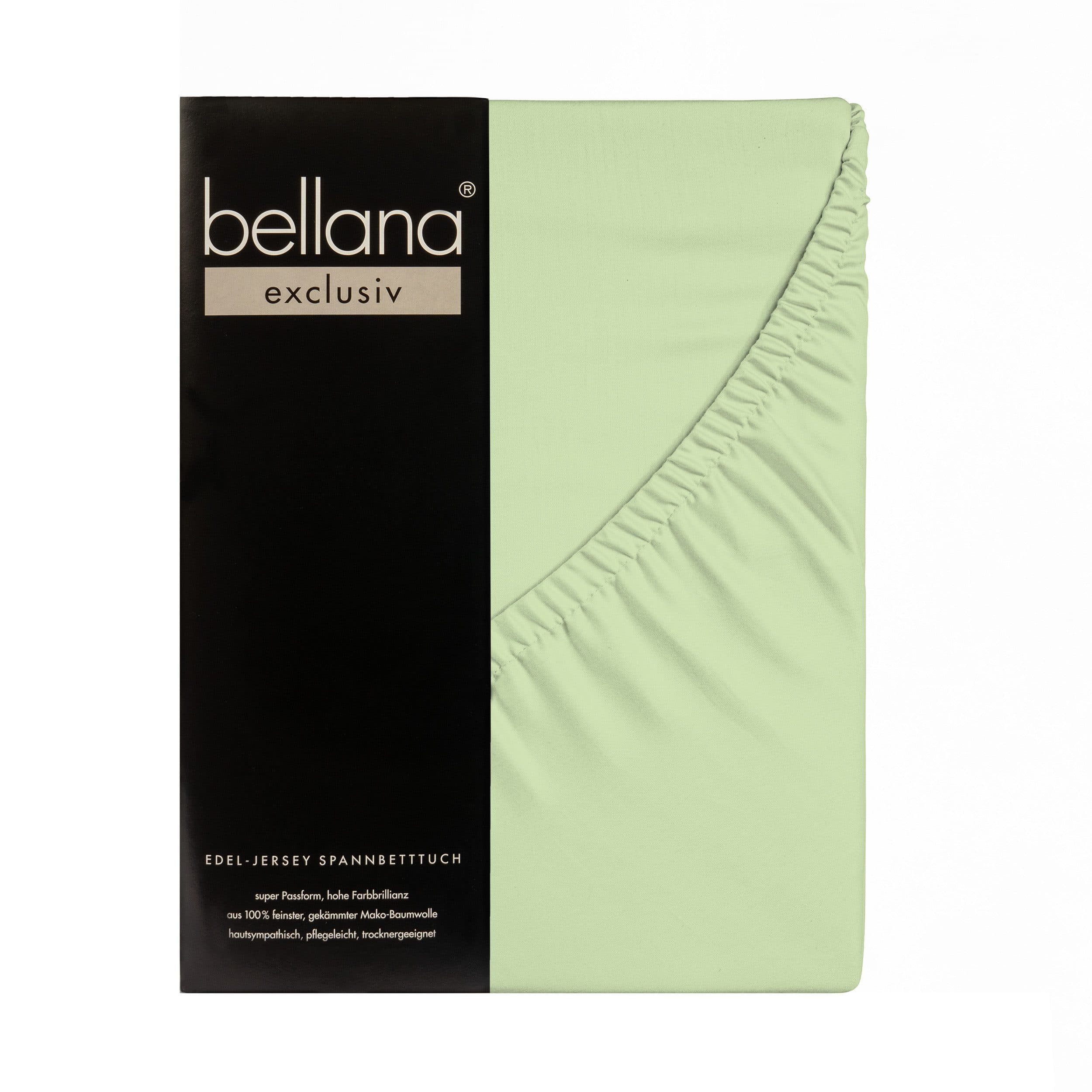 bellana Spannbettlaken Exclusiv Jersey Grün 100% Baumwolle - Bild 2