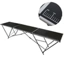TRUTZHOLM Tapeziertisch Klappbar Schwarz Aluminium-Rahmen Bild 2