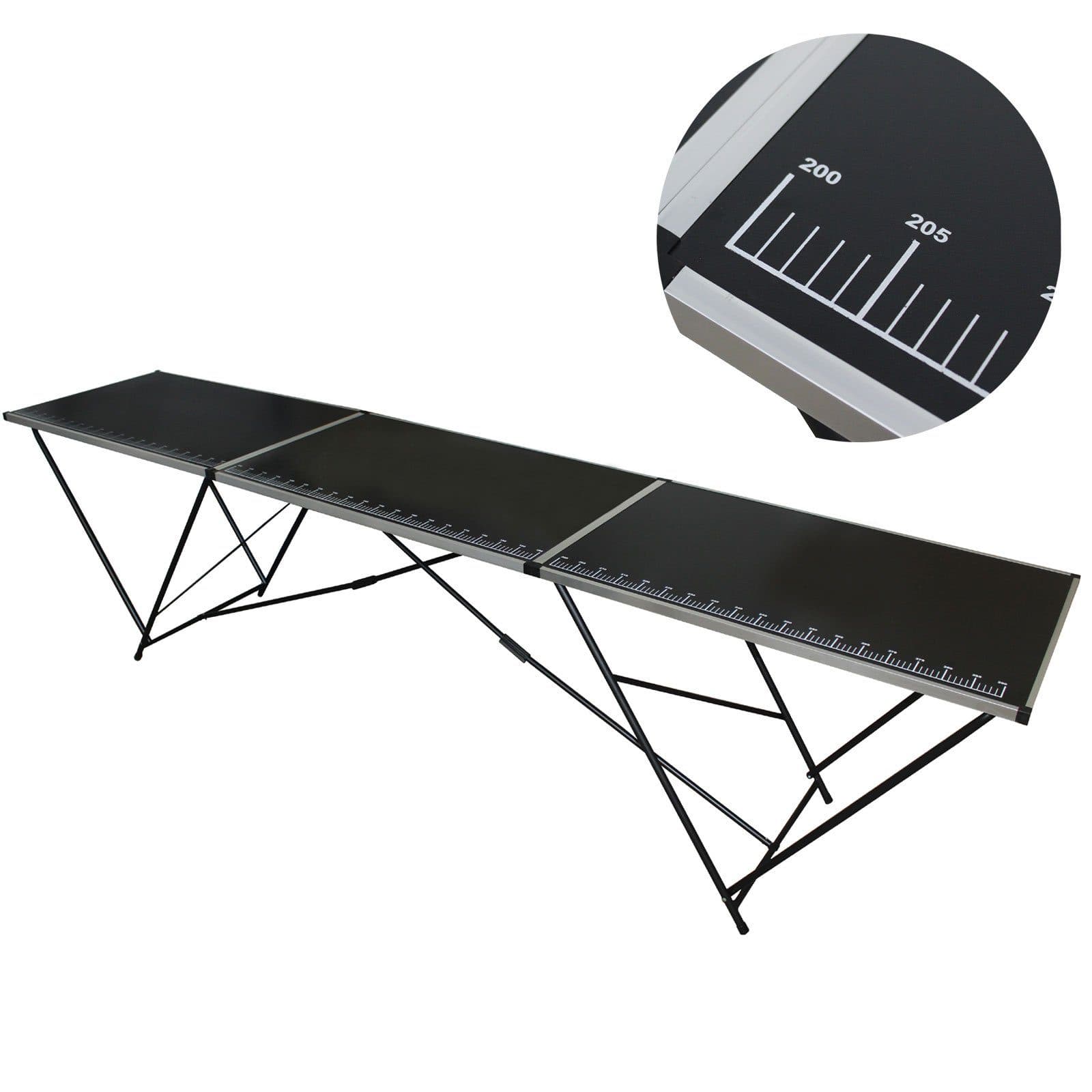 TRUTZHOLM Tapeziertisch Klappbar Schwarz Aluminium-Rahmen - Bild 2