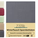 Zestri Spannbettlaken Winterflausch Anthrazit Kuschlig & Weich Bild 2