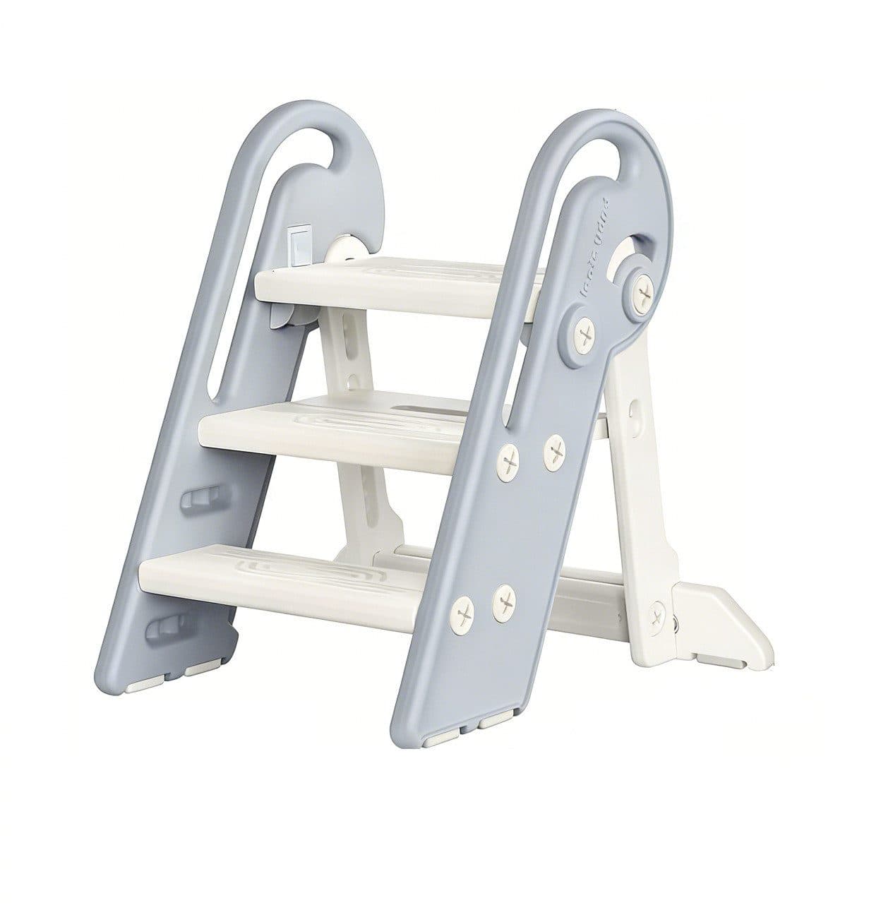 Onasti Tritthocker Kinder-Trittleiter Grau Klappbar 3 Stufen - Bild 2