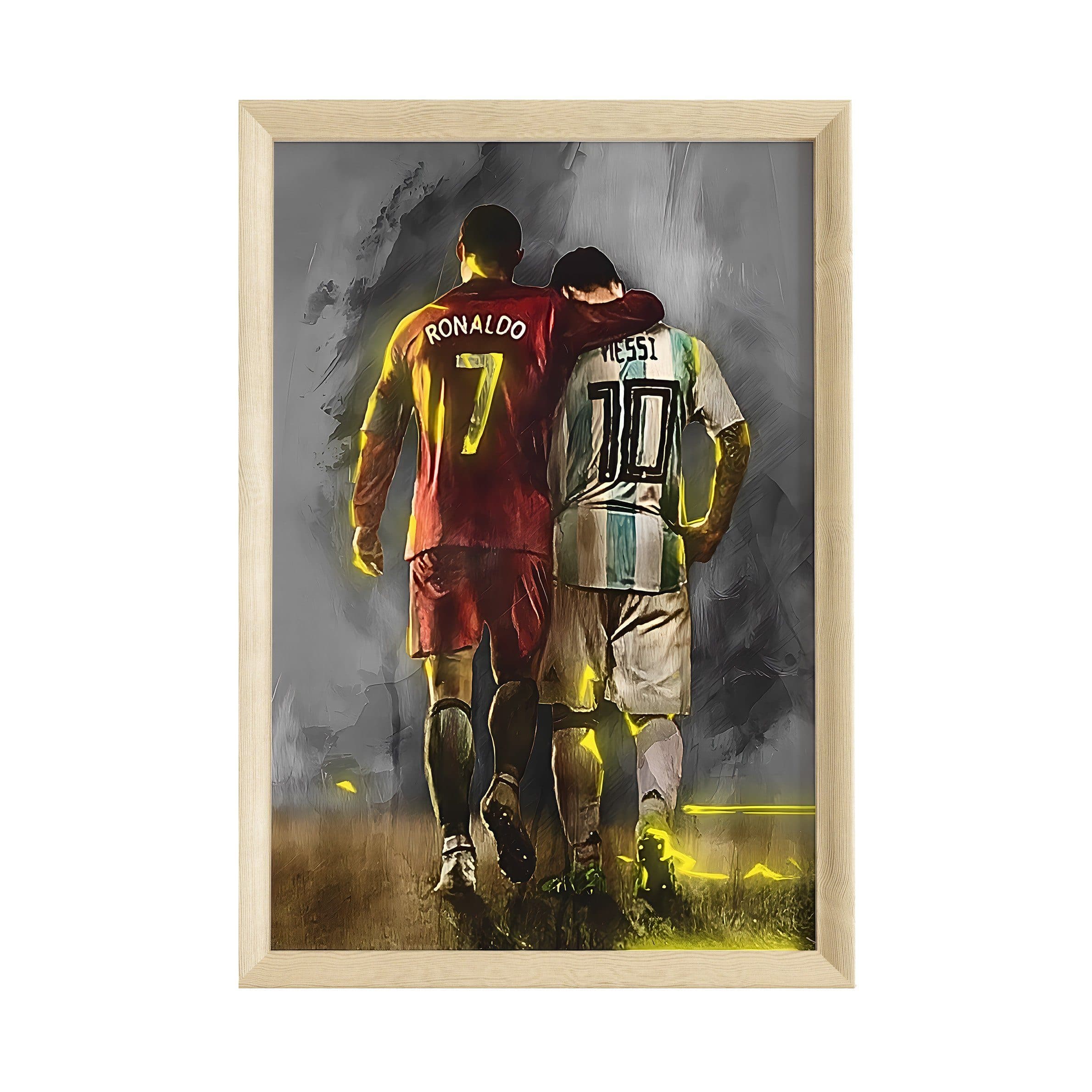 JUSTGOODMOOD Poster Premium Ronaldo & Messi Freunde Fußball - Bild 2