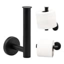bremermann Toilettenpapierhalter PIAZZA BLACK 2in1 Edelstahl matt Bild 2