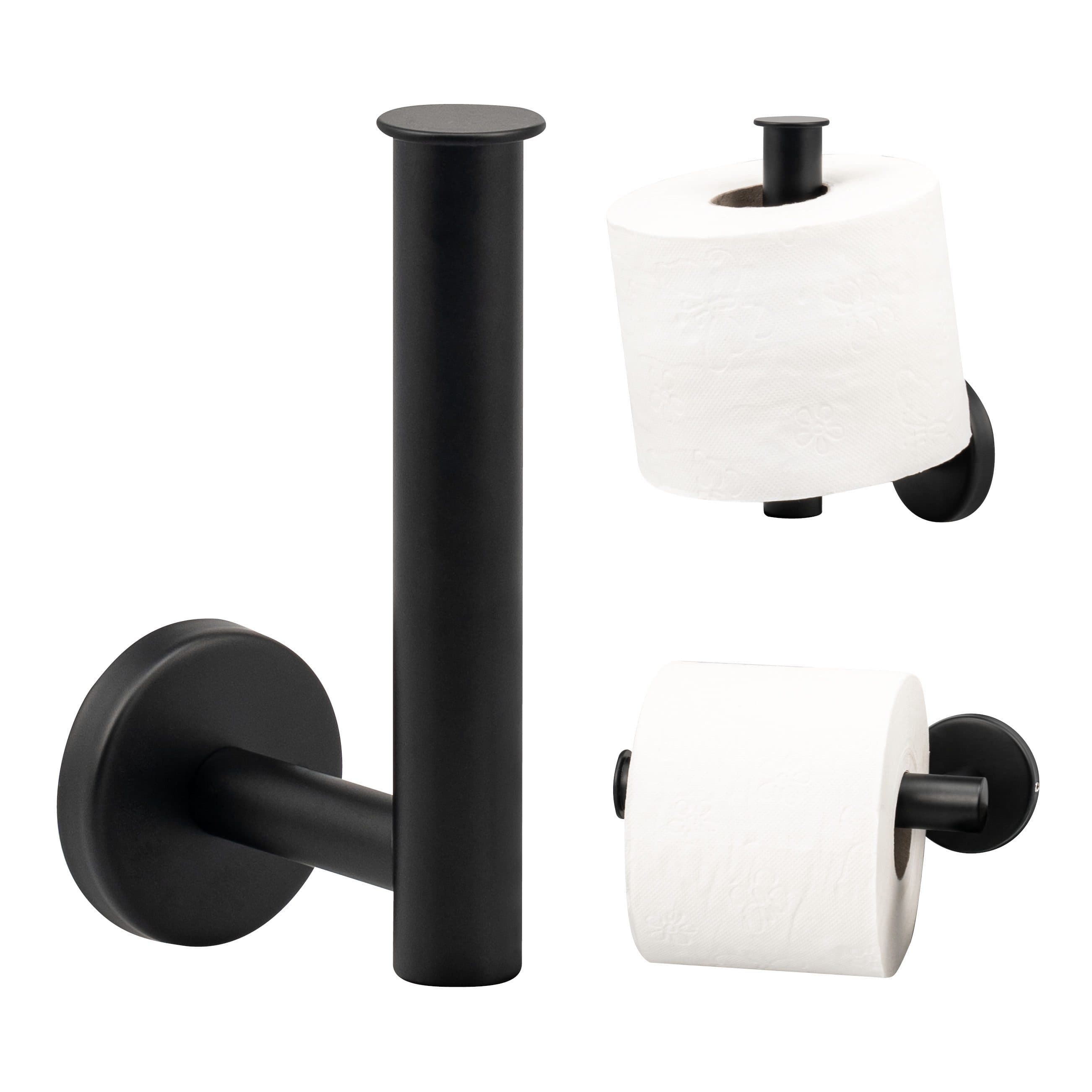 bremermann Toilettenpapierhalter PIAZZA BLACK 2in1 Edelstahl matt - Bild 2
