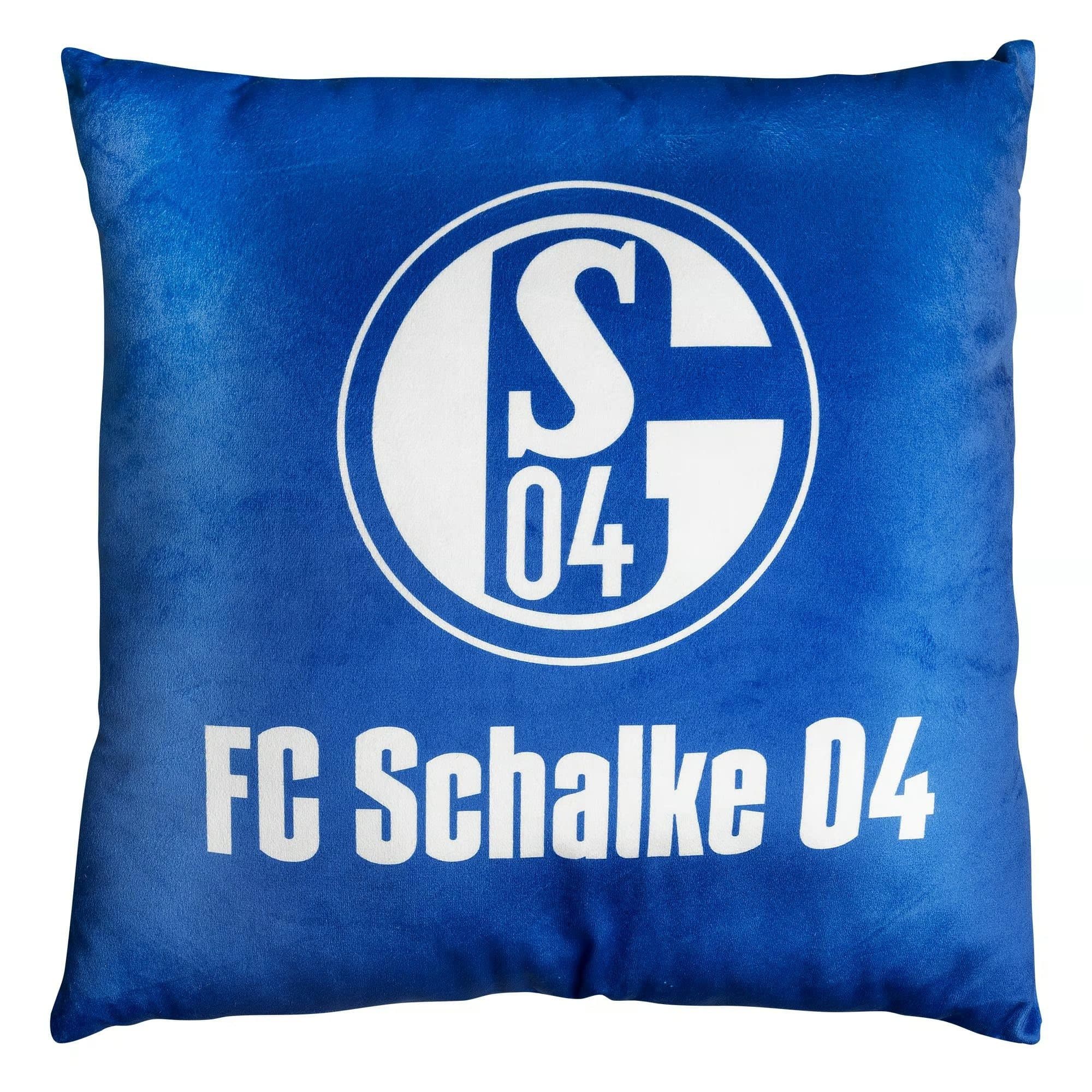 FC Schalke 04 Dekokissen Flanell Blau/Weiß 40x40 cm