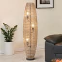 HOME DELUXE Stehlampe KIKO Jute Schwarz Beige Trittschalter Bild 2