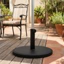 Outsunny Sonnenschirmständer Schwarz Zement HDPE Adapter Bild 2