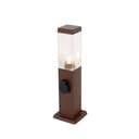Qazqa Außen-Stehlampe Malios Rostbraun E27 Dimmbar Bild 2