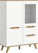 HOME AFFAIRE Highboard Alesund Weiß Nox Oak Scandi-Look Bild 2