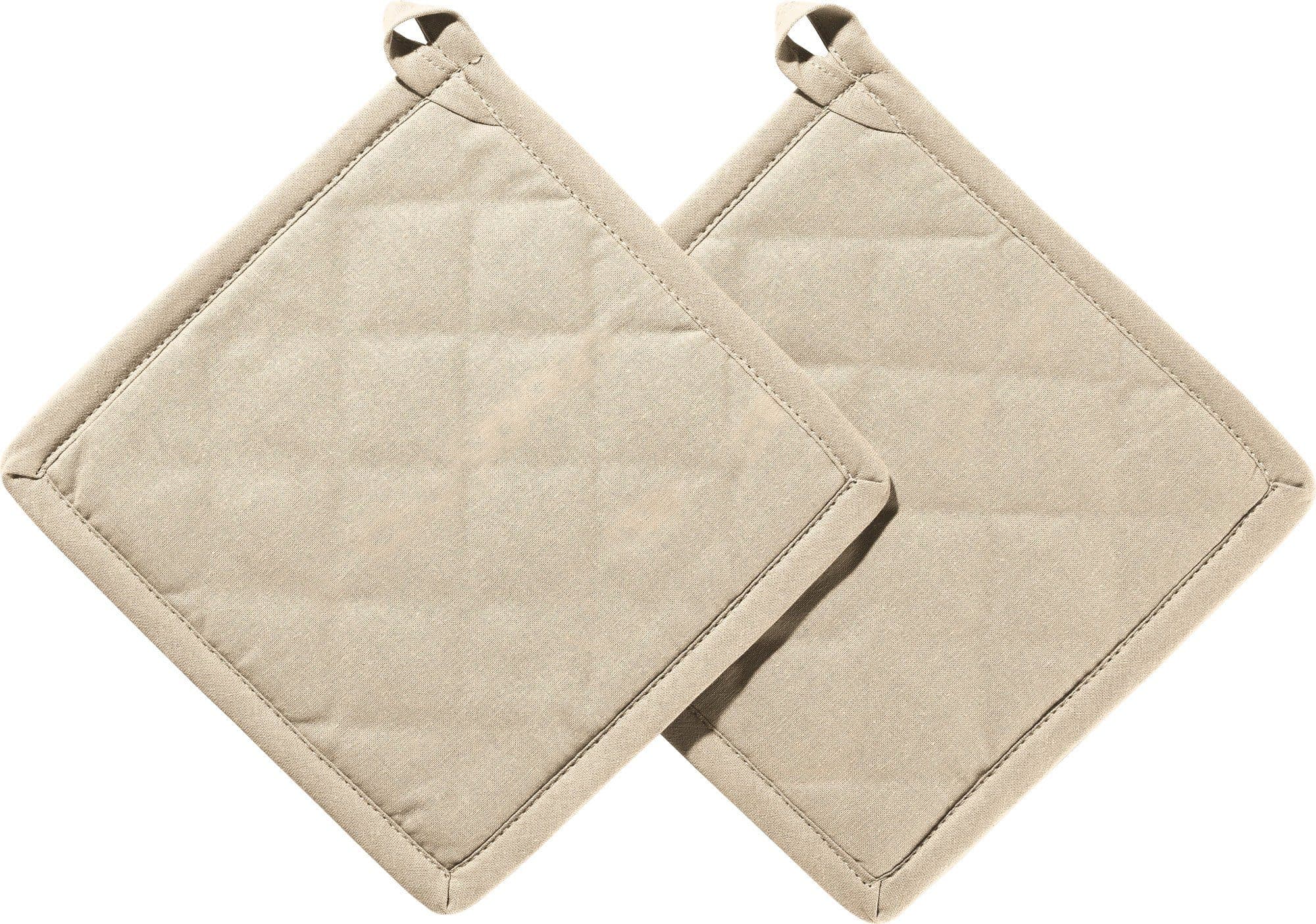 REDBEST Topflappen "Seattle" 2er-Pack Uni Beige