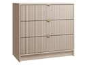 MIRJAN24 Kommode Tireno 3SZ Beige mit Goldgriffen Bild 2