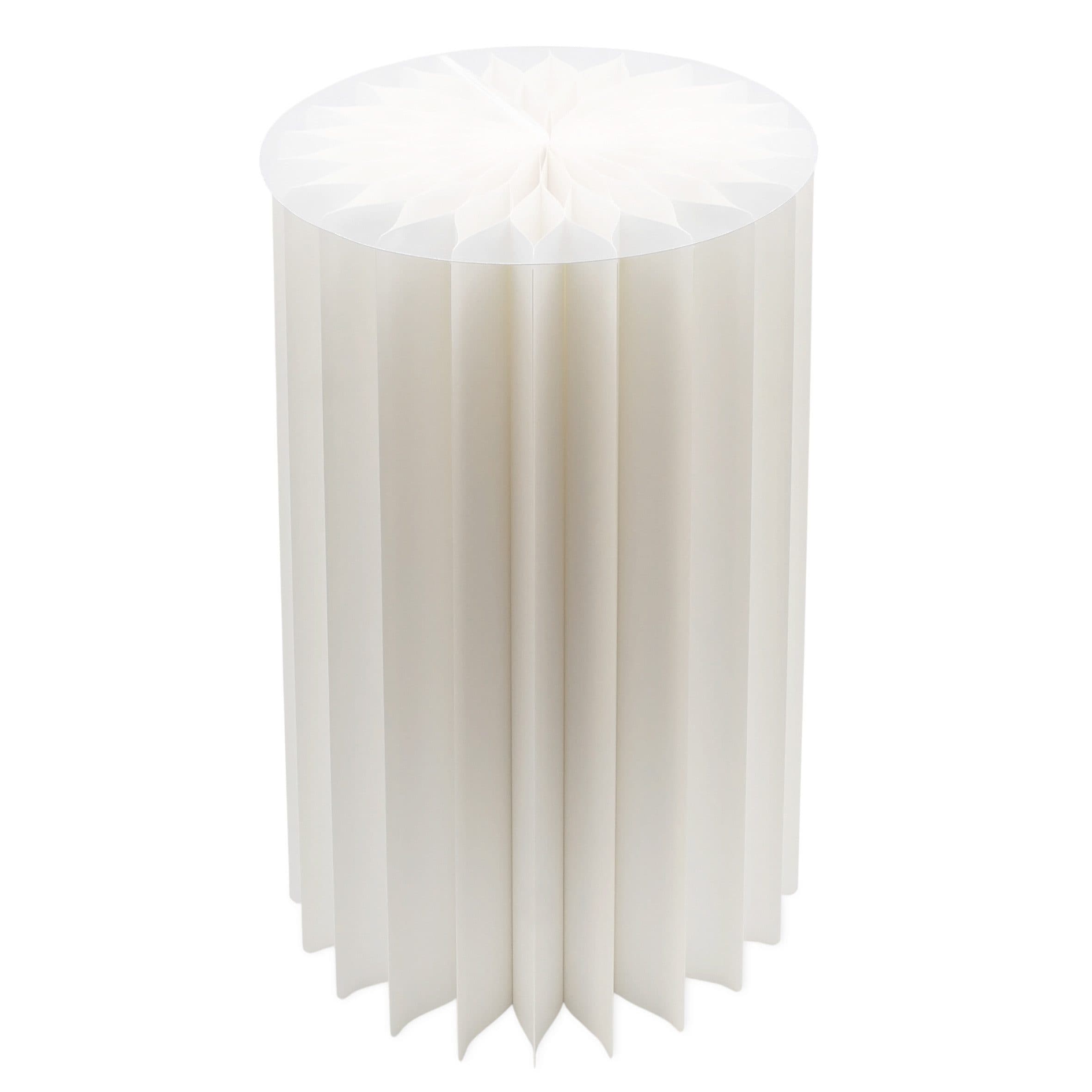 Spetebo Beistelltisch Design Dekotisch aus Papier Weiß - Bild 2