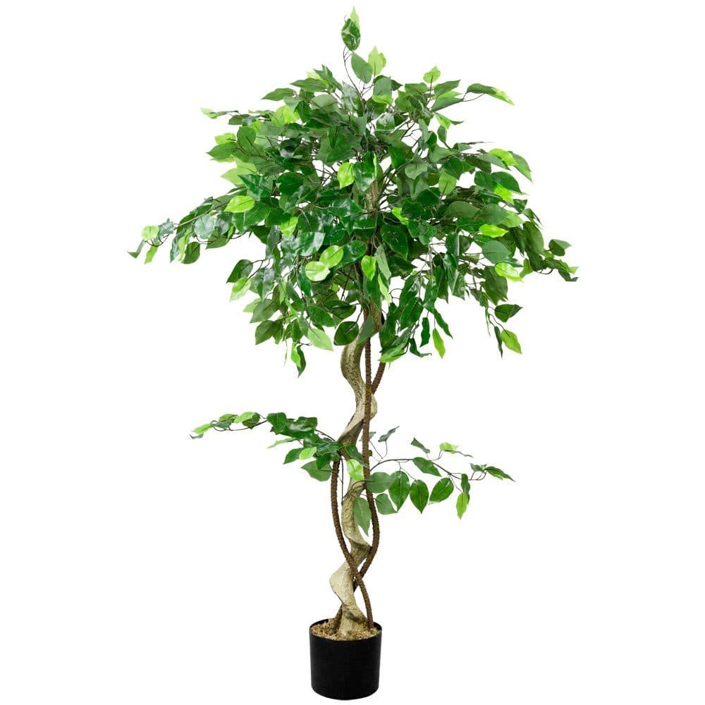 Kunstpflanze Ficus Benjamin 120 cm, Decovego - Bild 2