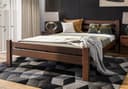 Home Collective Massivholzbett Einzelbett Lattenrost Walnuss Bild 2
