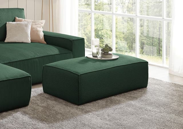 Home Affaire Sherwood XXL Hocker: Bequem & Modern in Cord & Webstoff