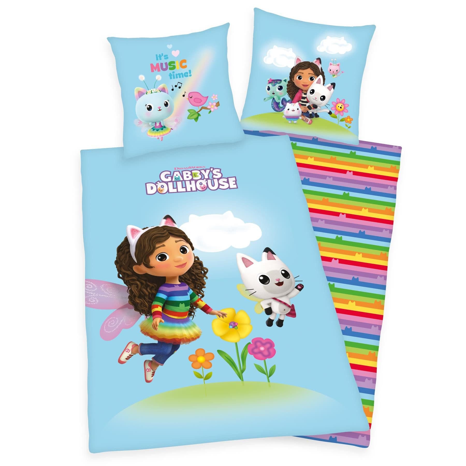 Herding Young Collection Bettwäsche Gabby's Dollhouse 135x200 cm Baumwolle