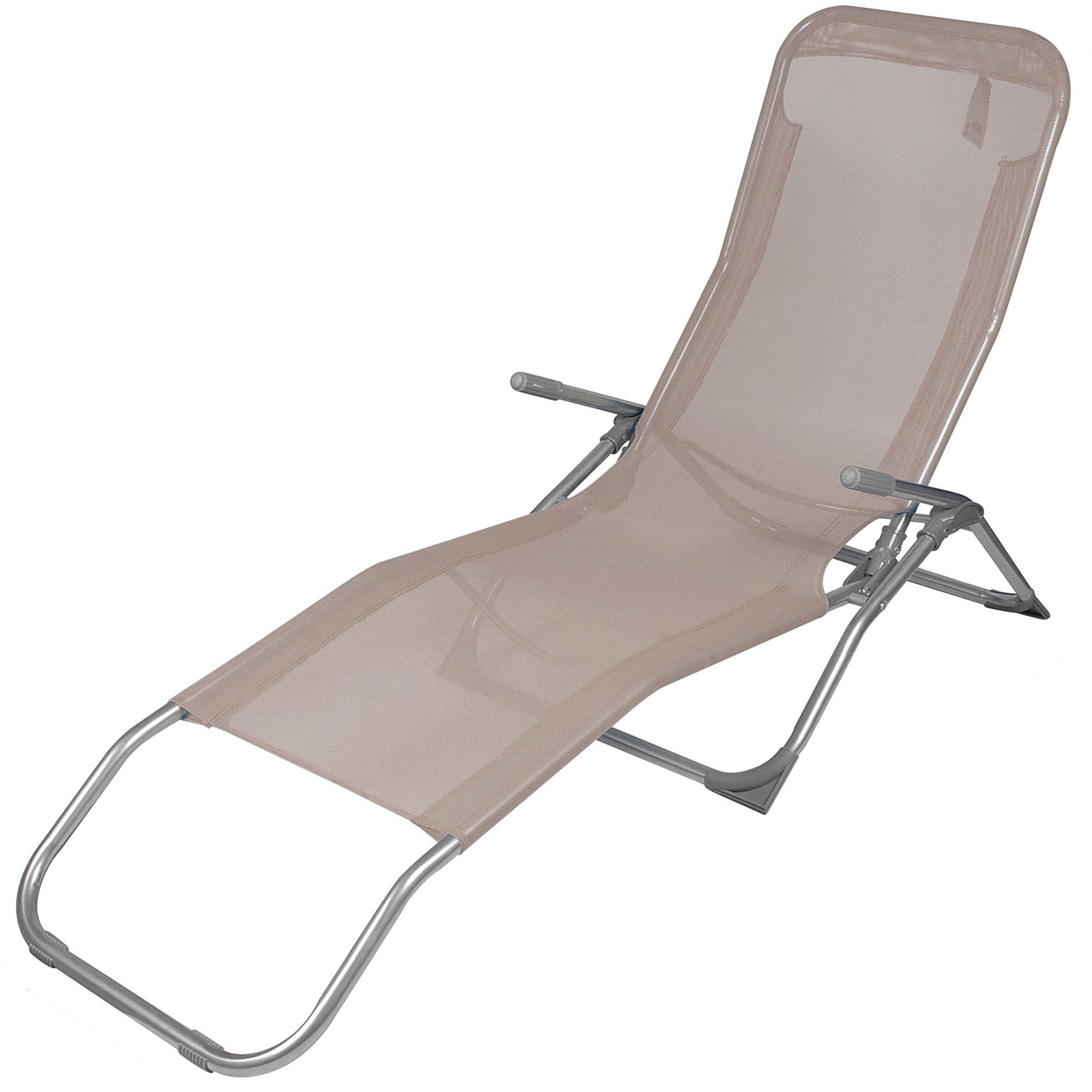 Annastore Gartenliege Corfu Klappbar Taupe Polyester - Bild 2