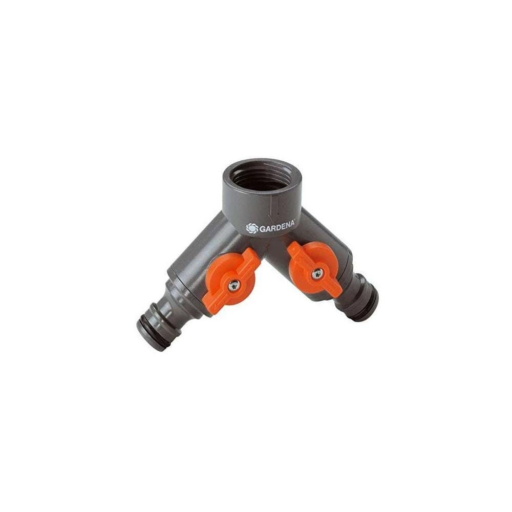 GARDENA 2-Wege-Ventil 00938-20 Schwarz für Wasserhähne