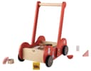 Playtive Puppenwagen Schiebewagen Kinderwagen rot/grün 31-tlg. Holz Bild 2